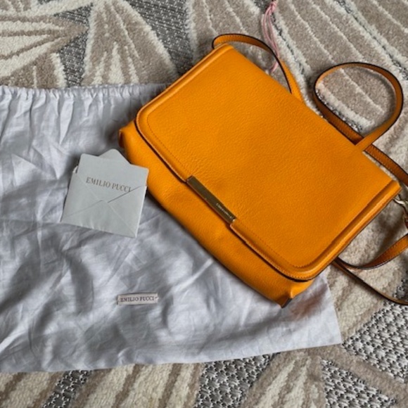 Emilio Pucci Leather Crossbody Flap Bag - Picture 2 of 7